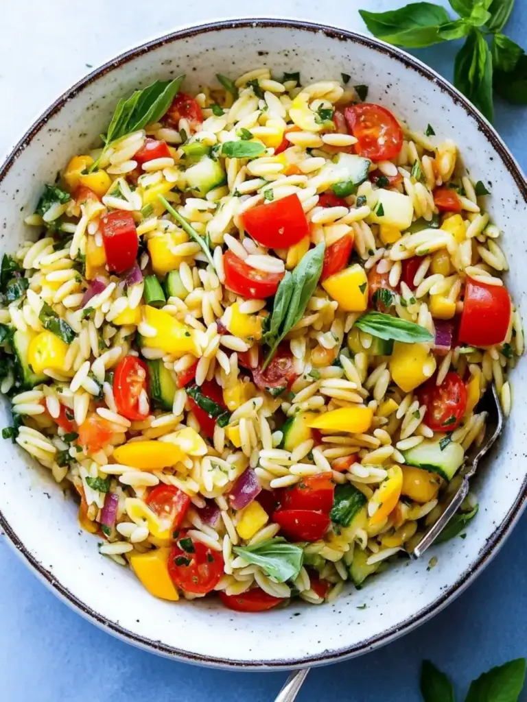 Sommer Orzo Nudelsalat