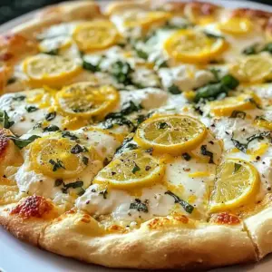 Sommer Zitronen Pizza