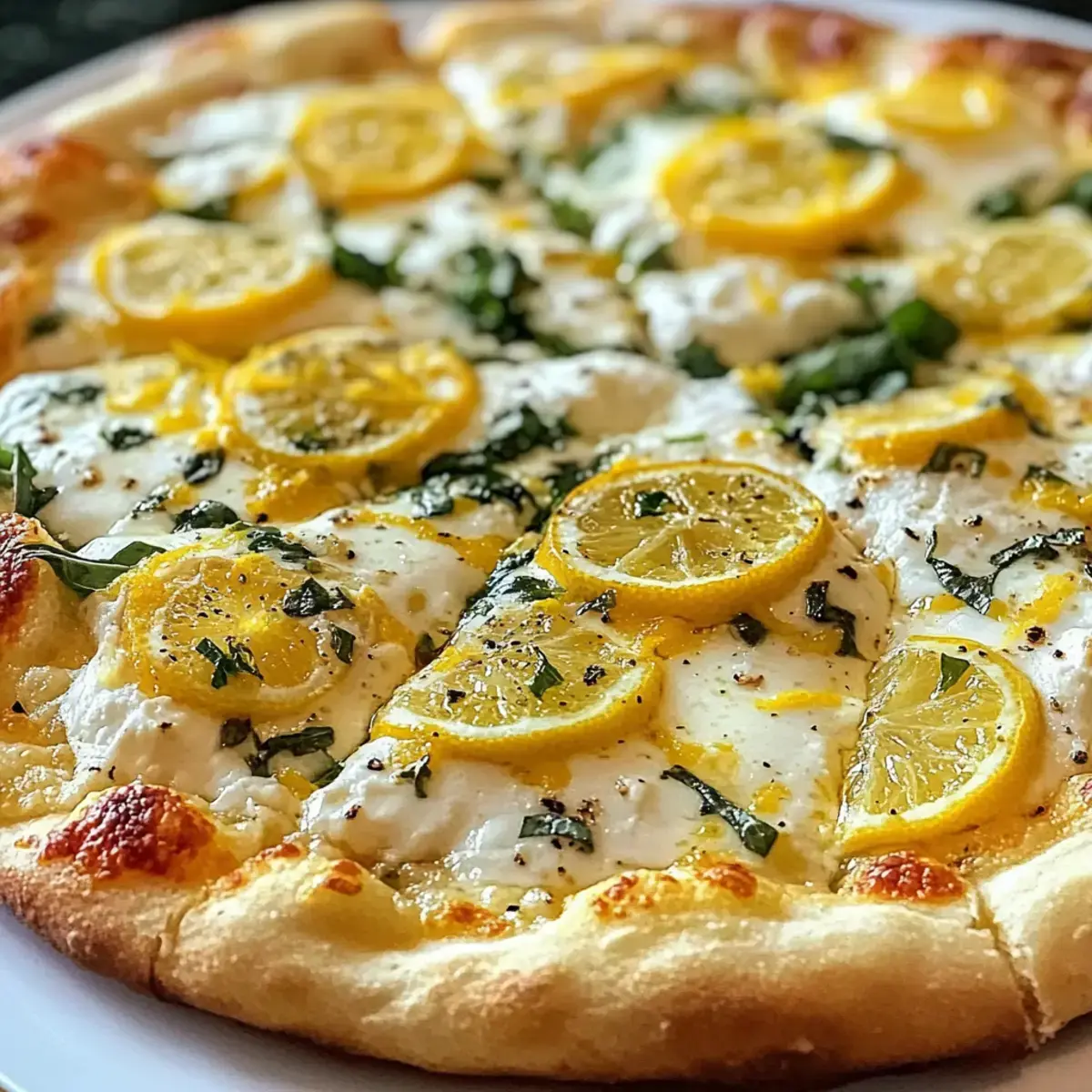 Sommer Zitronen Pizza