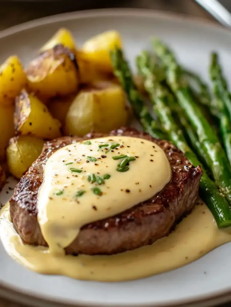 Spargel mit Steak