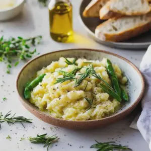 Cremiges Spargelrisotto