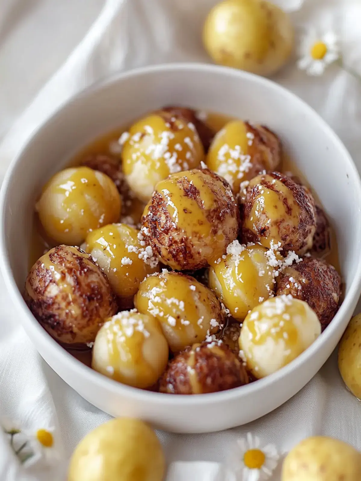 Speckumwickelte Baby-Kartoffeln