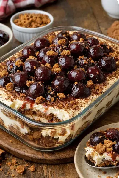 Spekulatius Tiramisu mit Gewürzkirschen