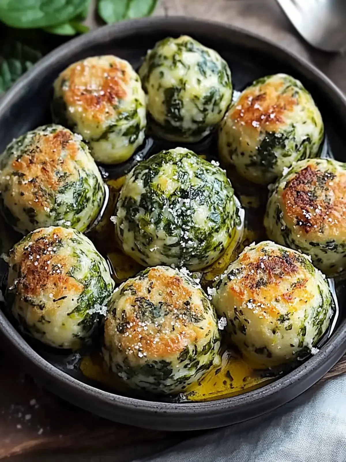 Spinat-Feta-Knödel
