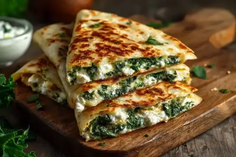 Spinat-Feta-Quesadillas