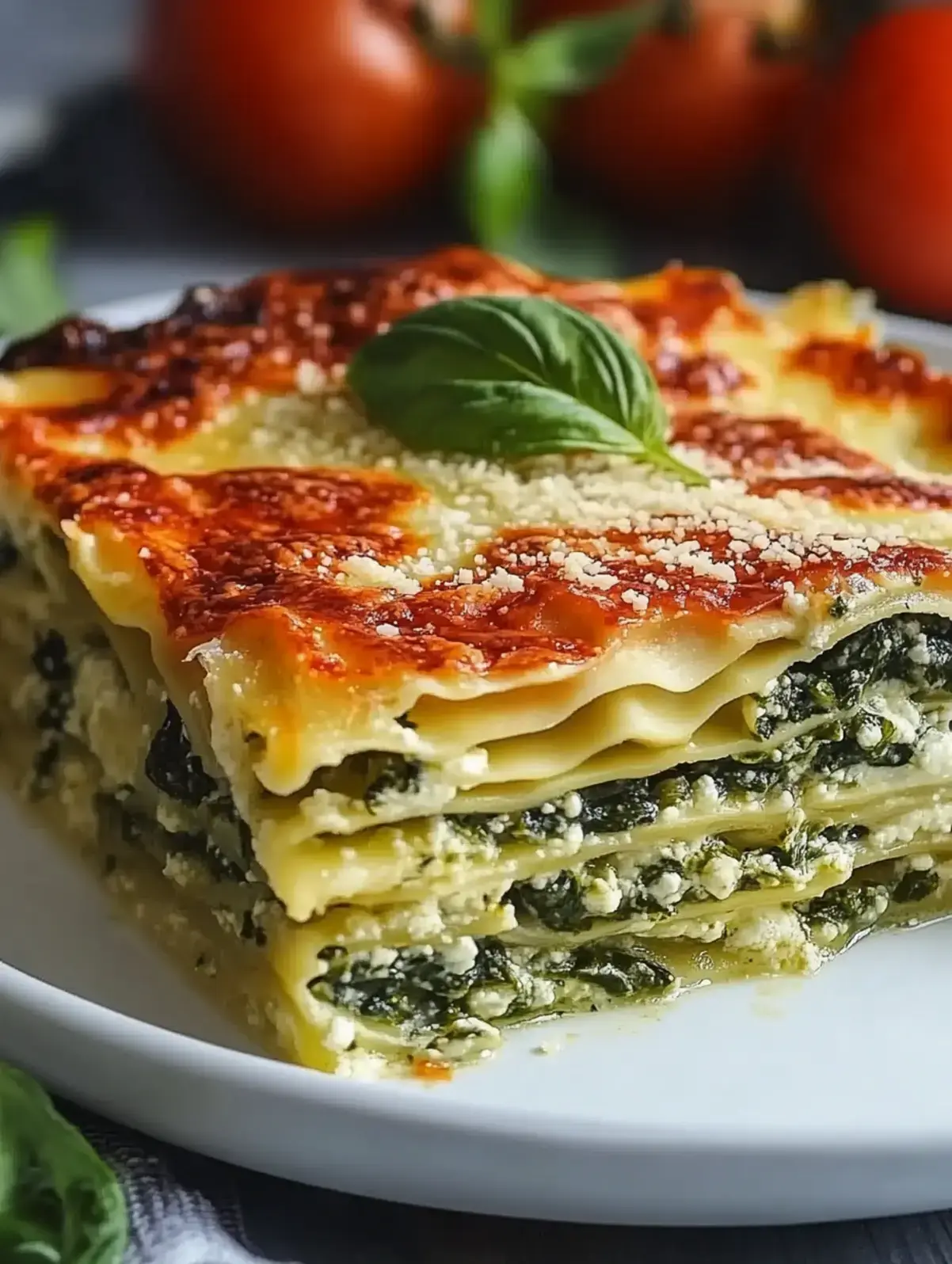 Spinat-Gemüse-Lasagne