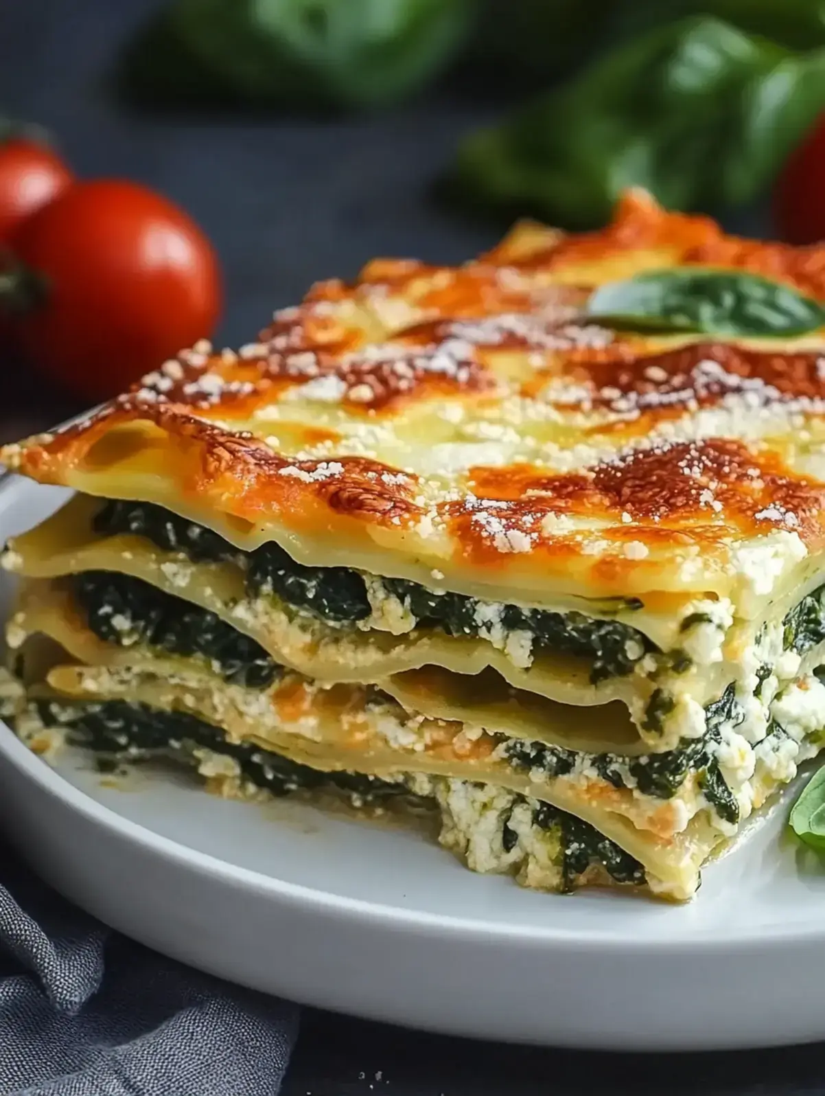 Spinat-Gemüse-Lasagne