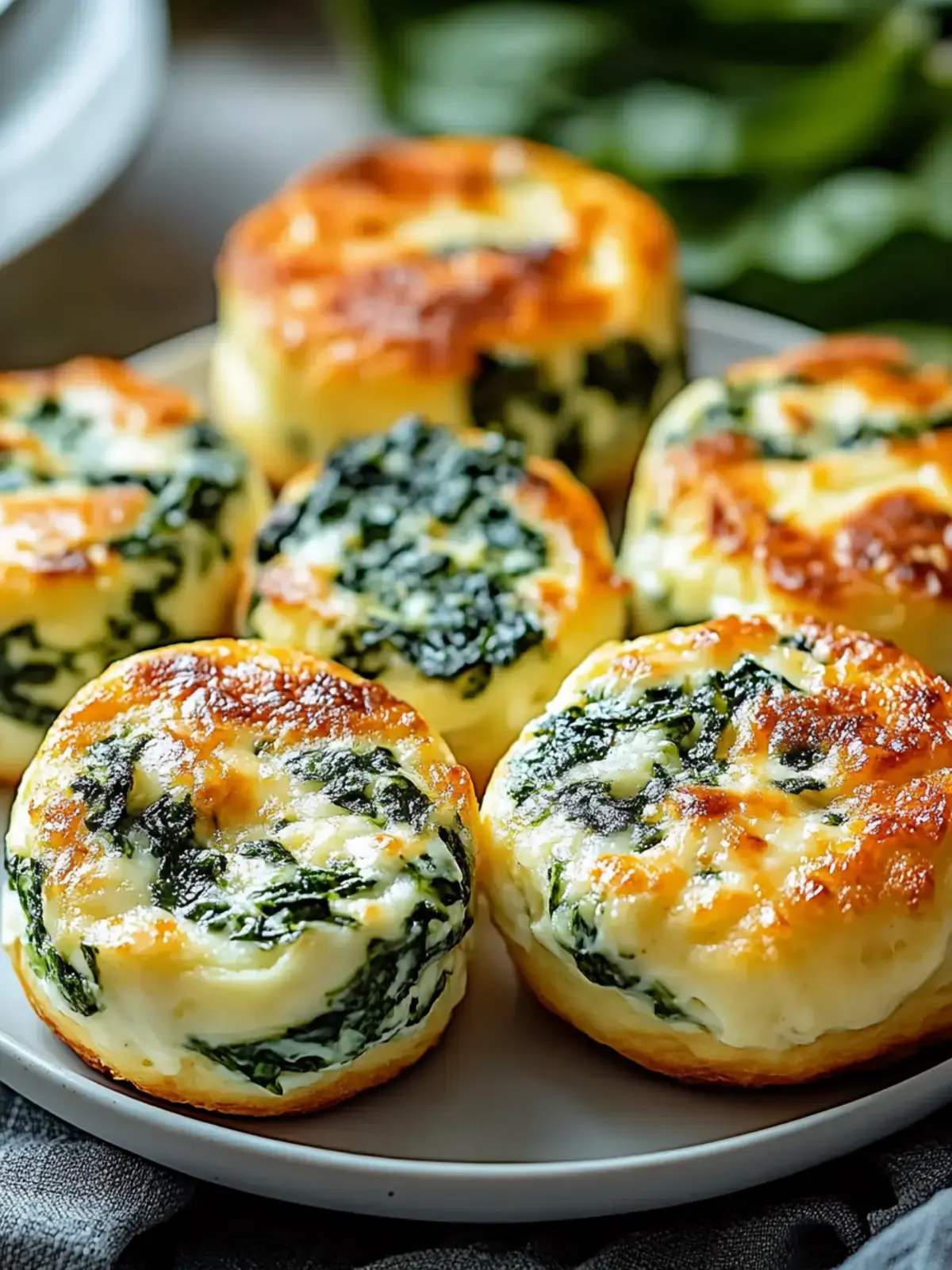 Einfache Spinat-Hüttenkäse Flagels – Gesunder Snack 2 Spinat-Hüttenkäse Flagels