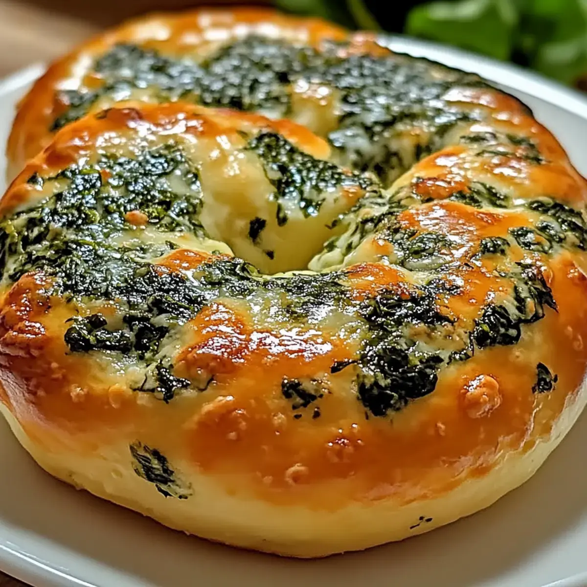 Spinat Hüttenkäse Flagels
