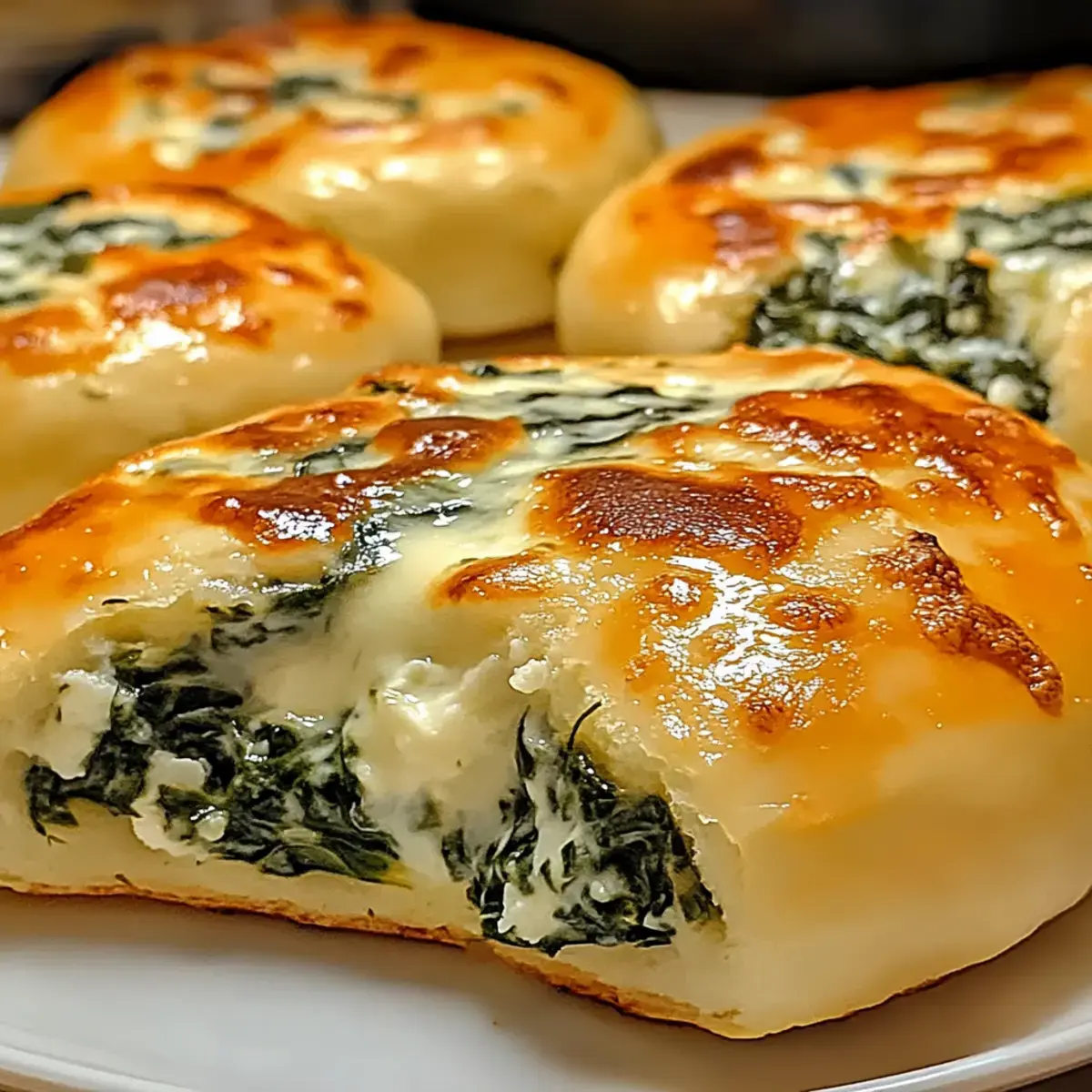 Spinat Hüttenkäse Flagels