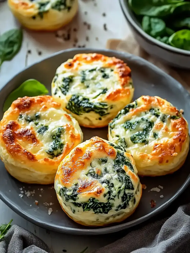 Spinat-Hüttenkäse Flagels