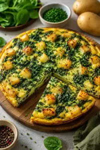 Spinat-Kartoffel-Frühstücksfrittata