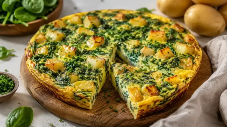 Spinat-Kartoffel-Frühstücksfrittata