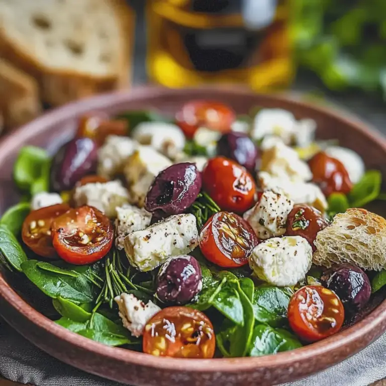 Spinatsalat mit Feta