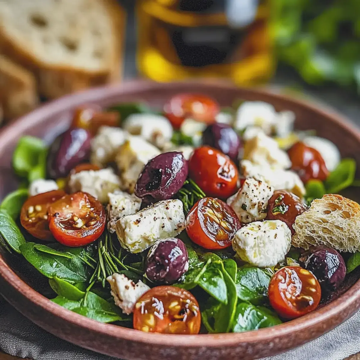 Spinatsalat mit Feta