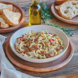 Spätzlesalat mit Mayo