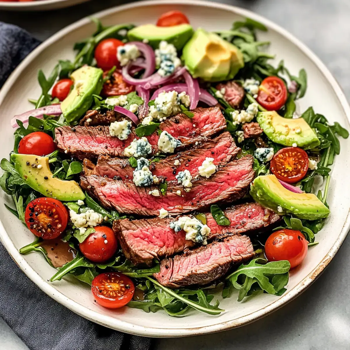 Steak Salat mit Balsamico-Dressing
