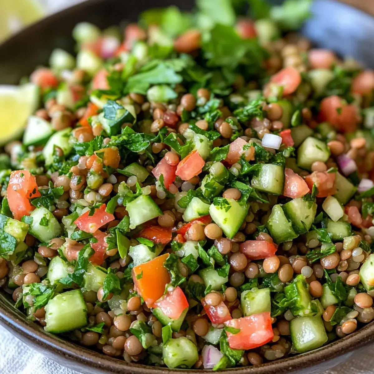 Tabbouleh Rezept mit Linsen