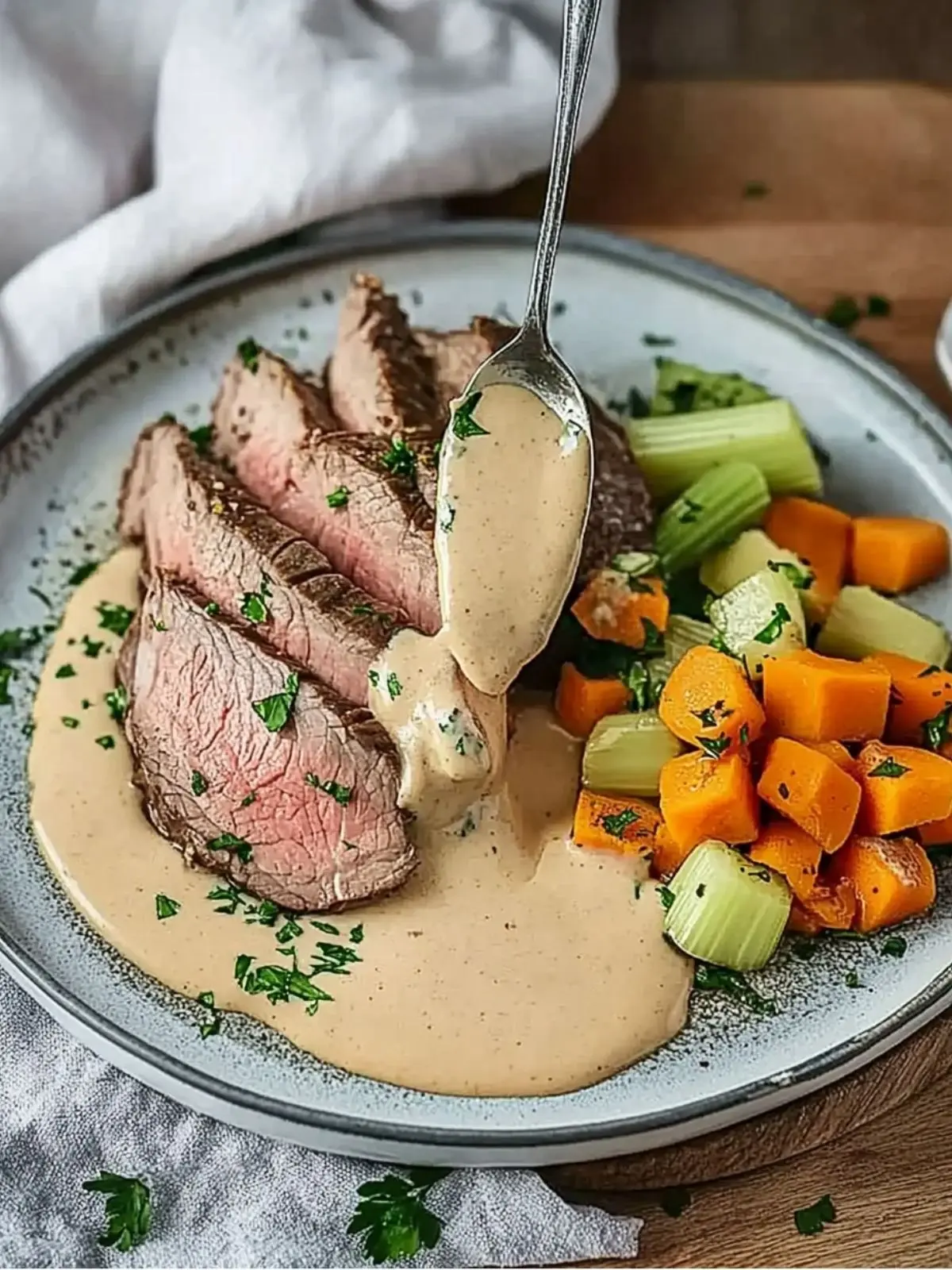 Tafelspitz mit Meerrettichsoße
