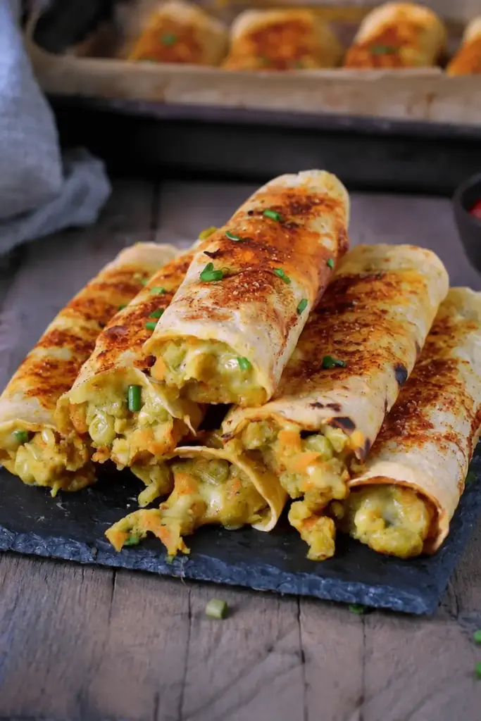 Taquitos Rezept mit Gemüsefüllung
