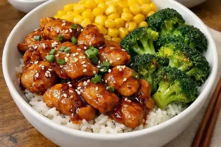 Teriyaki Hyhnchen Reis Bowl 3