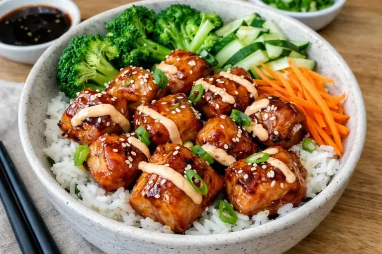 Teriyaki Lachs Bowl Heißluftfritteuse