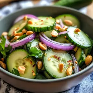 Erfrischender Thai Gurkensalat