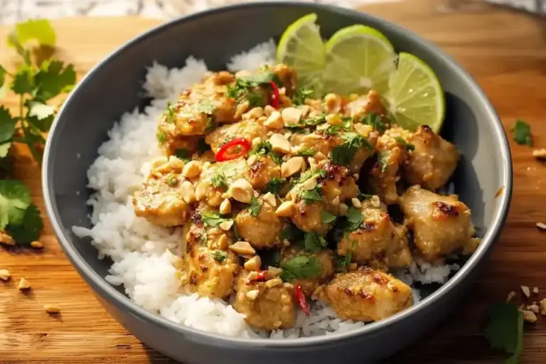 Thailändisches Erdnuss-Hühnchen