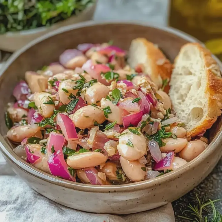 Thunfisch Salat mit weißen Bohnen