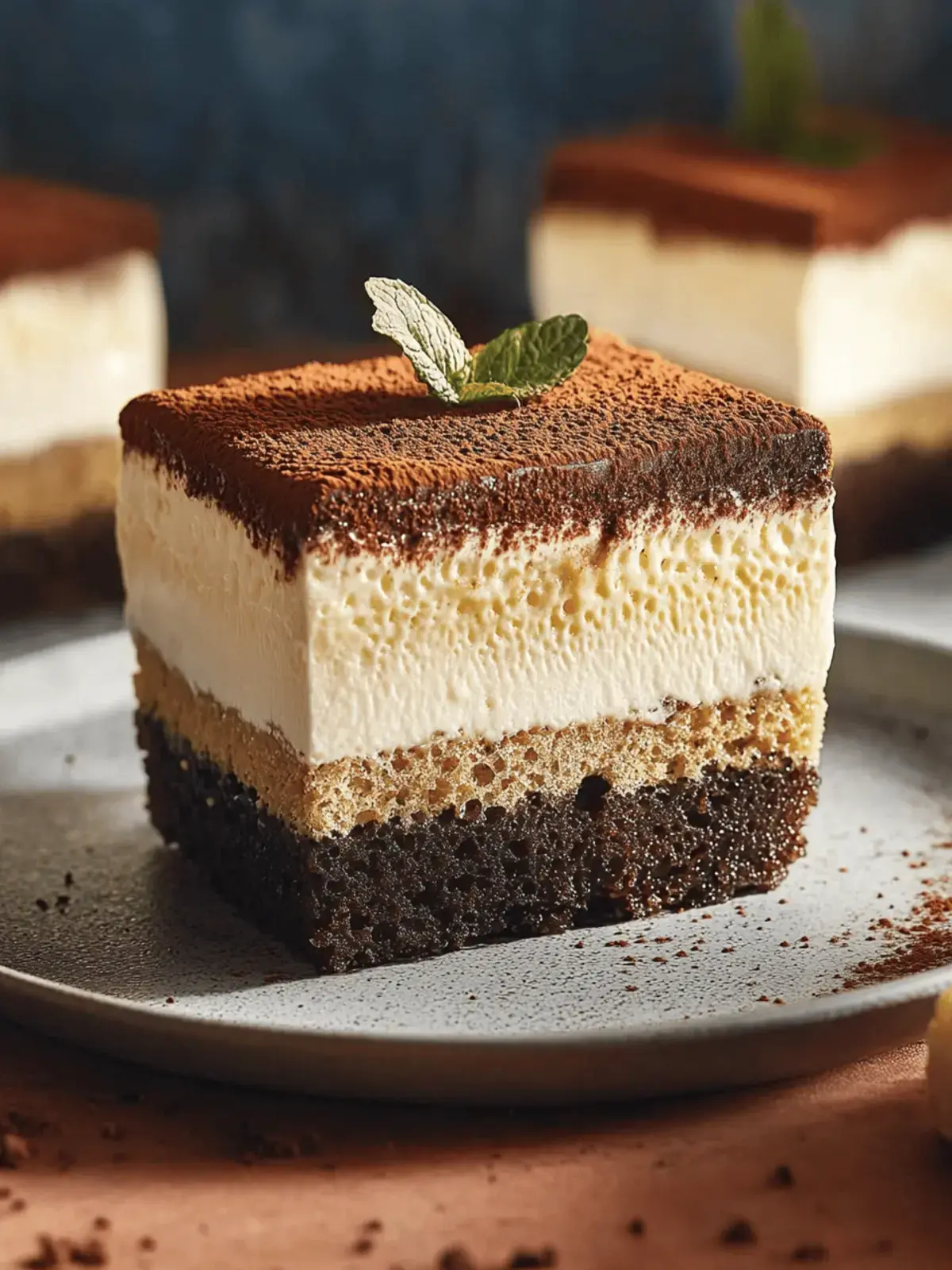 Einfache Tiramisu-Brownies – Ein köstlicher Genuss 2 Tiramisu-Brownies