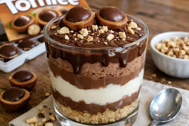 Toffifee-Dessert im Glas