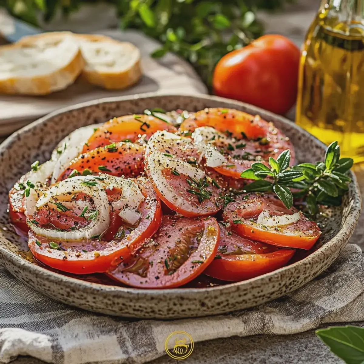 Tomatensalat mit roten Zwiebeln einfach und frisch 2 Tomatensalat mit roten Zwiebeln