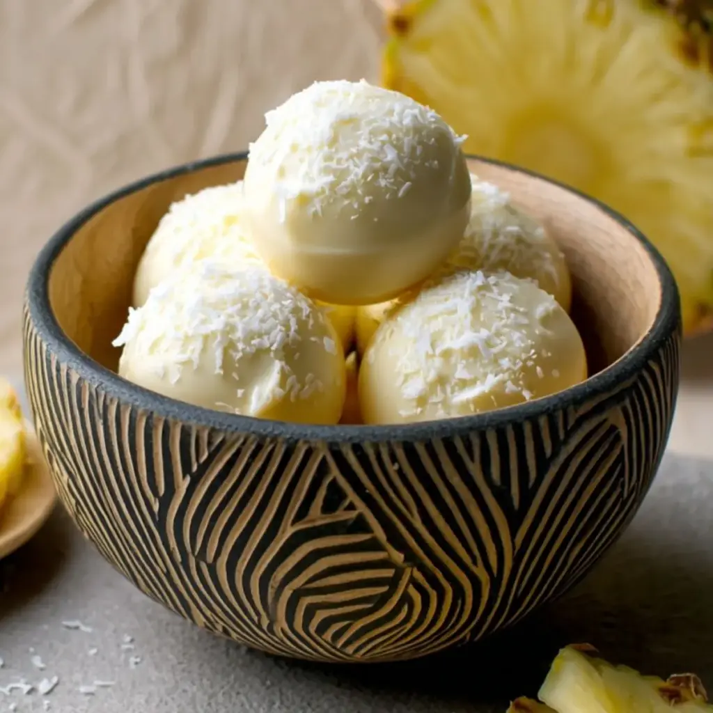 Tropischer Ananas-Kokos-Traum