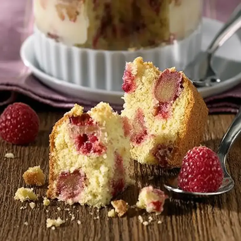 Vanille Rhabarberkuchen im Glas