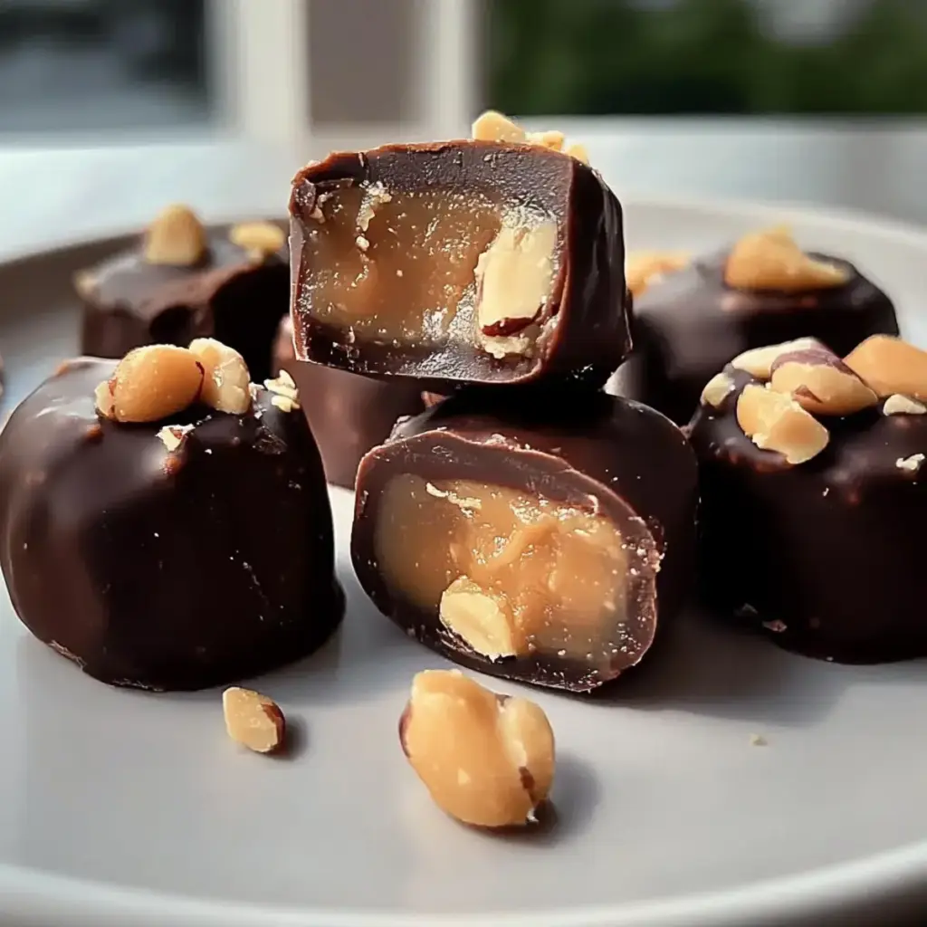 Vegane Dattel Snickers Bites