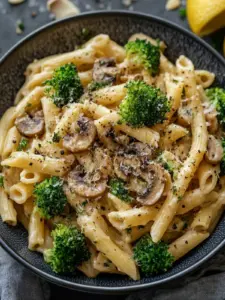 Vegane Pilz-Brokkoli-Pasta