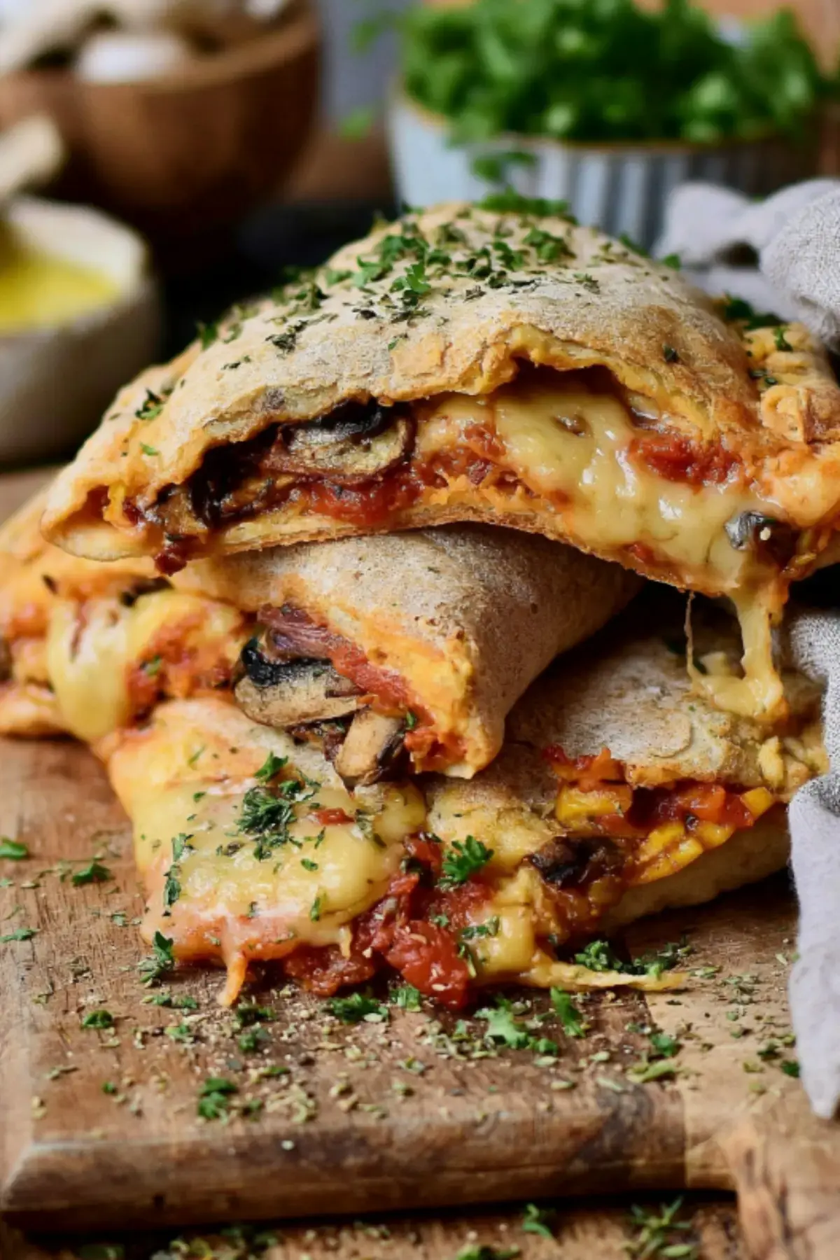 Vegane Pizza Calzone
