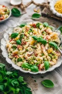 Veganer Nudelsalat mit Mayo