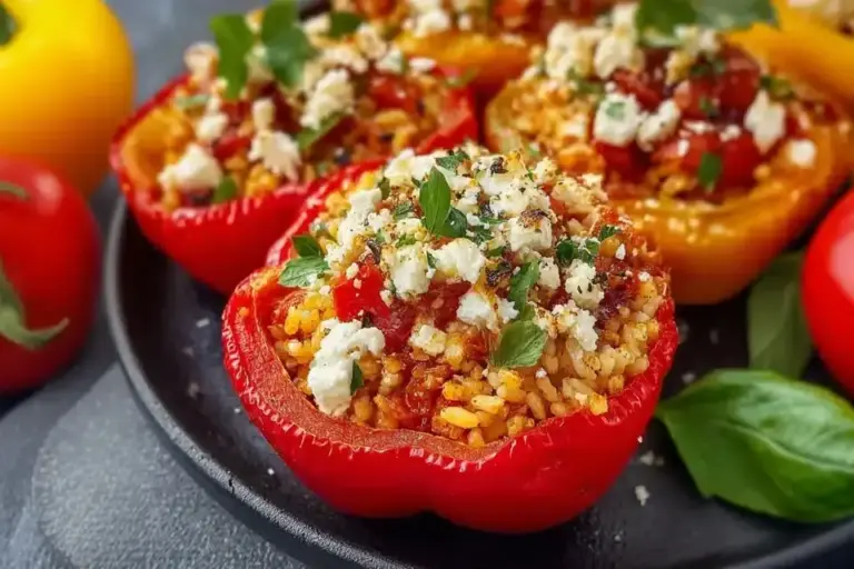 Vegetarisch gefüllte Paprika