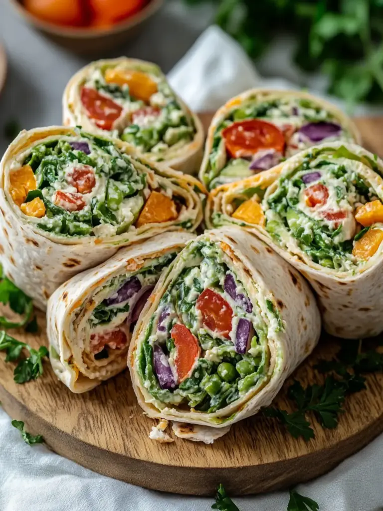 Vegetarische Wrap-Röllchen