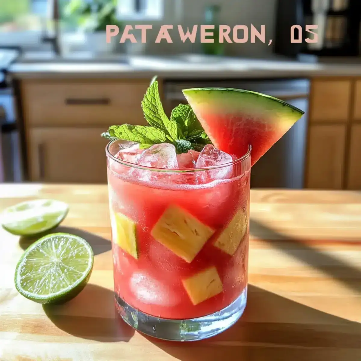 Wassermelonen-Ananas-Chill-Mocktail