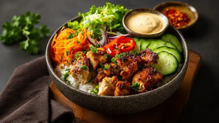 Würzige Hähnchen Bowl