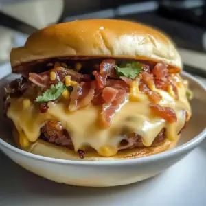 Würzige koreanische Hähnchenburger mit Speckmarmelade