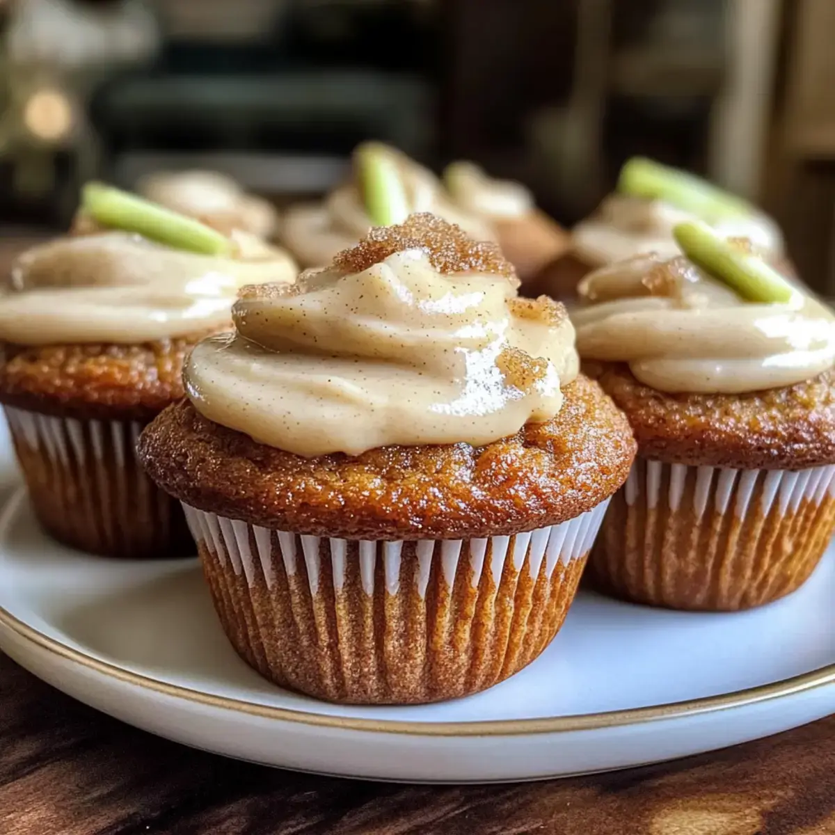 Unerhört leckere Zimtbrauner Zucker-Zucchini-Muffins mit Frosting 2 Zimtbrauner Zucker-Zucchini-Muffins