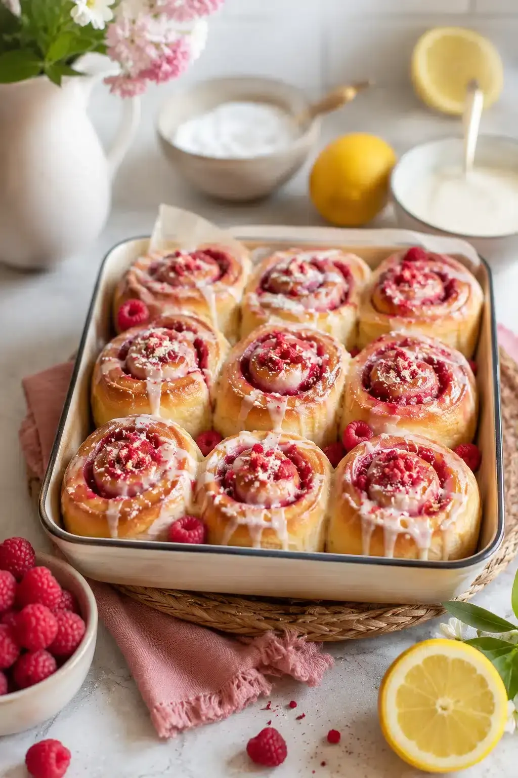 Zimtschnecken mit Rhabarber