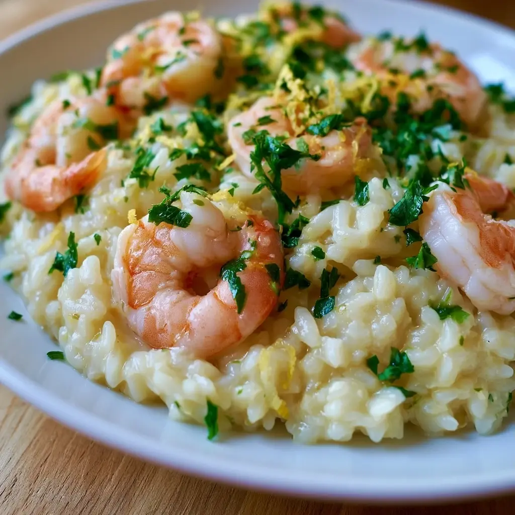 Zitronen-Garnelen-Risotto