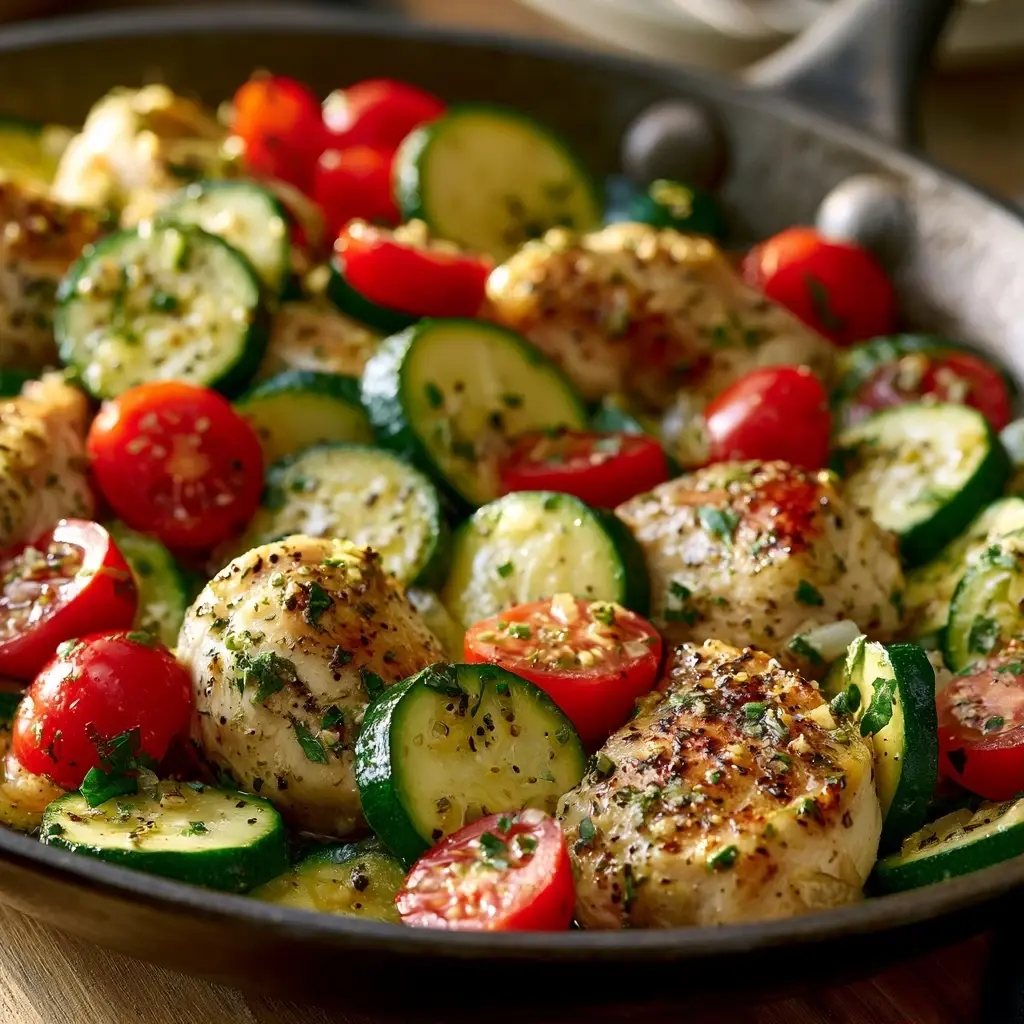 Zitronen-Kräuter-Hähnchenpfanne