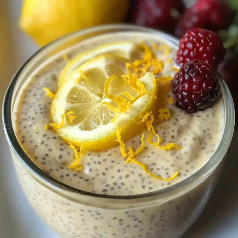 Zitronencreme Chia Pudding
