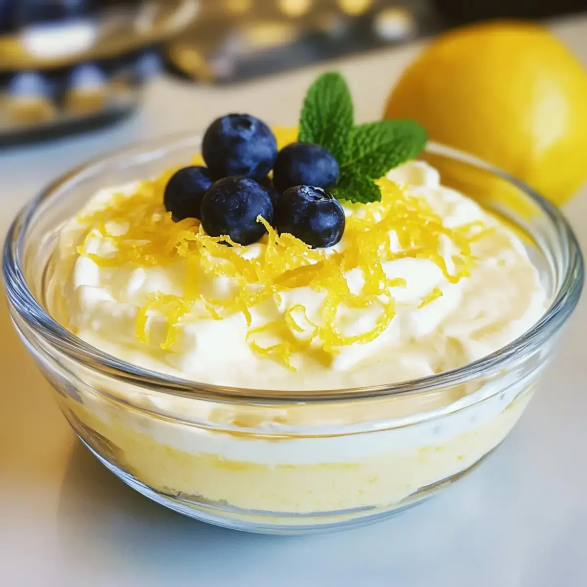 Zitronenquarkpudding