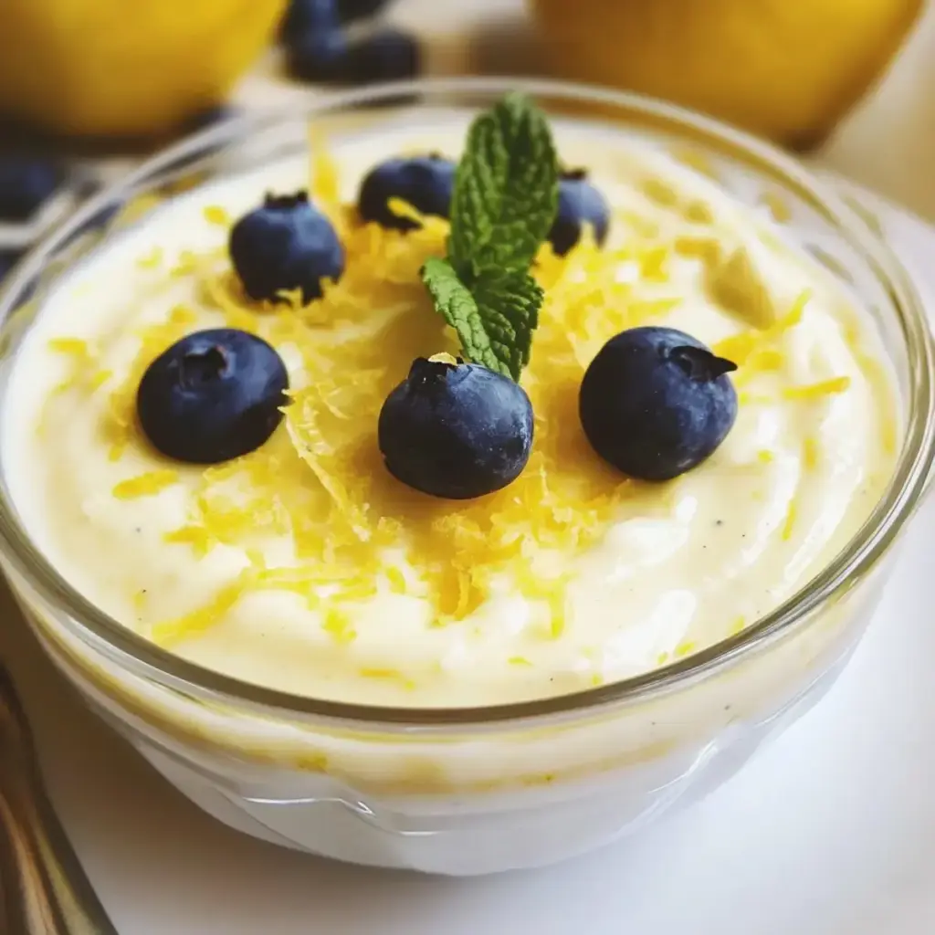 Zitronenquarkpudding